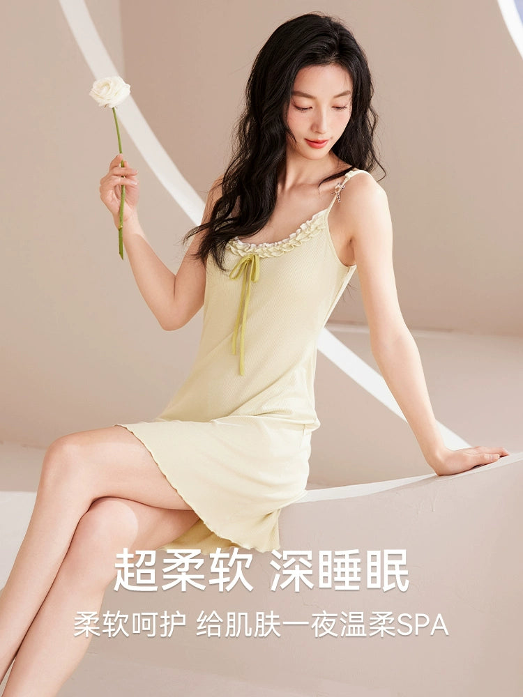 Urban Butterfly Suspender Ice Ribbon Chest Pad Loungewear