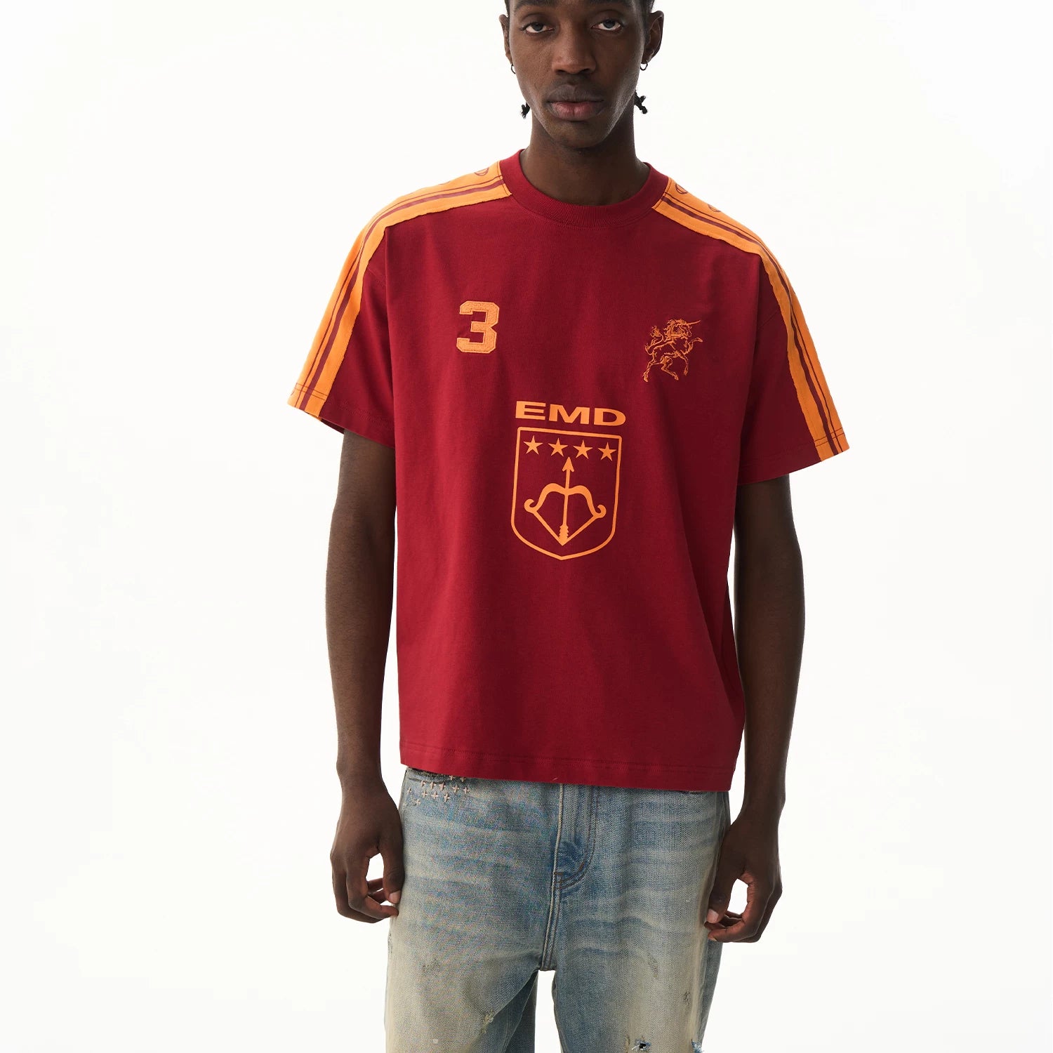 BLINDNOPLAN Vintage Contrast Sports Tee