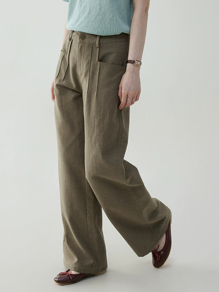 VOOE Vintage Versatile Loose Wide Leg Casual Pants