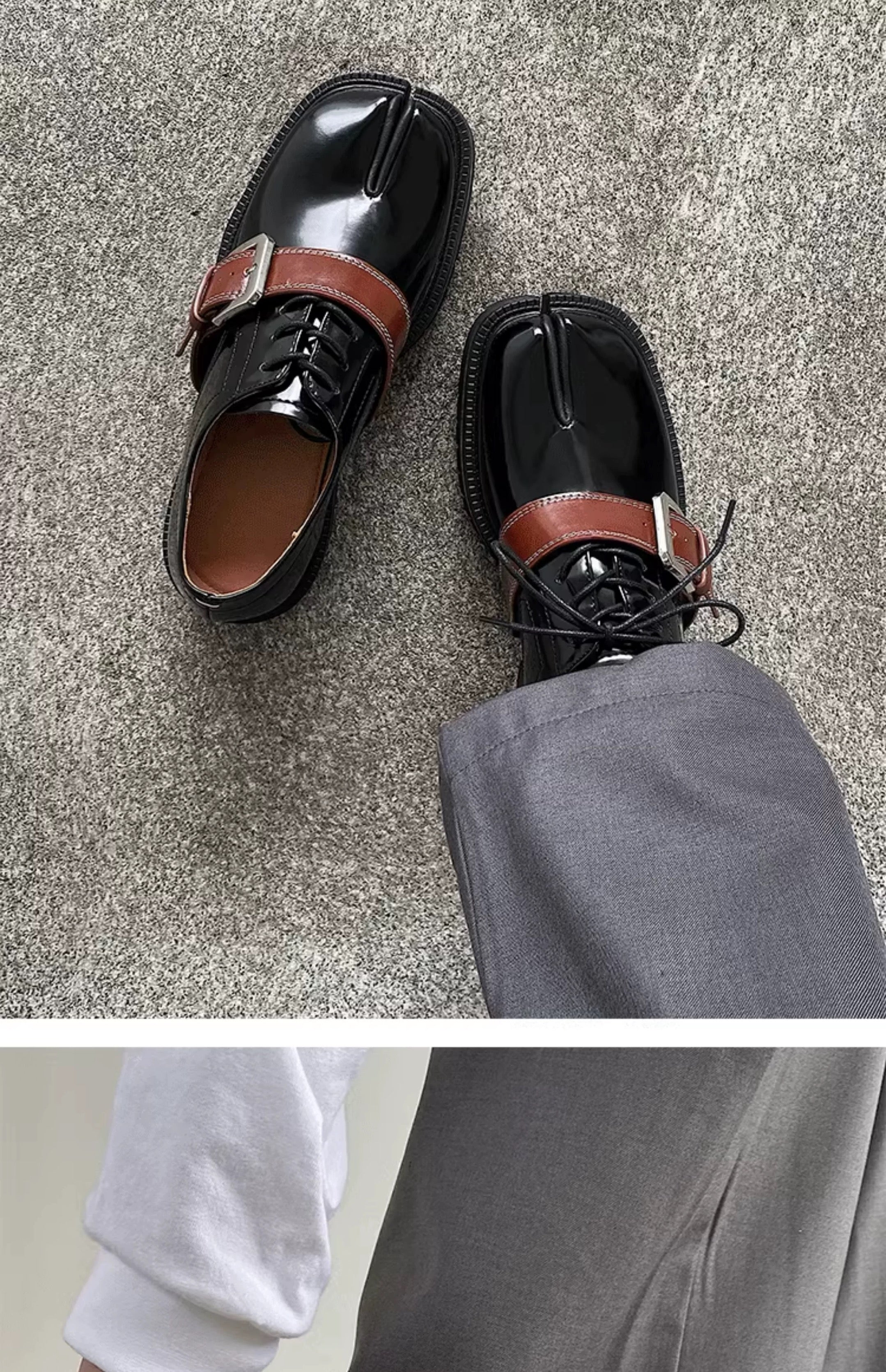 SHENLV STUDIO Buckle Tabi Shoes