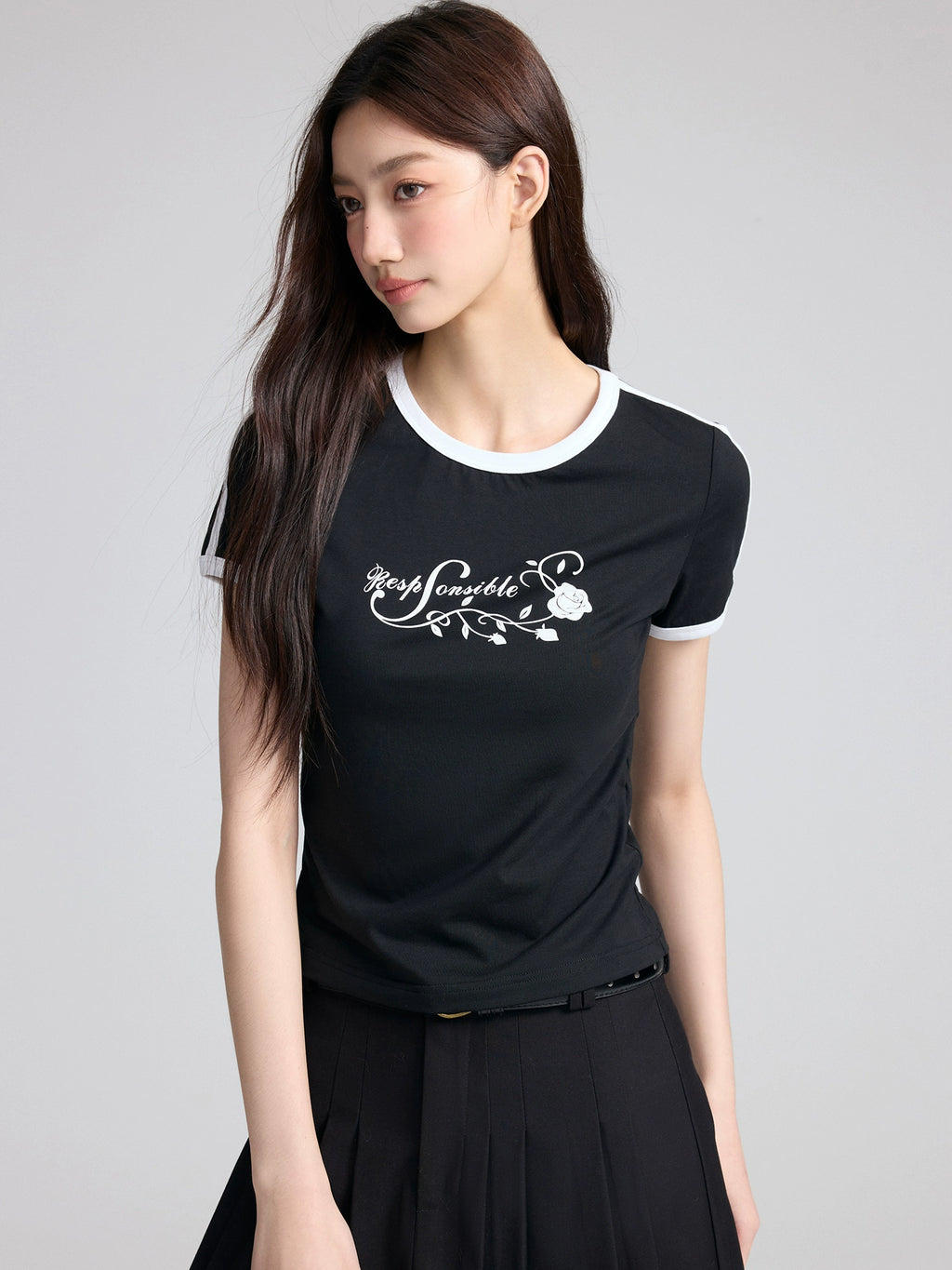 RPB BRAND Rose Simple and Versatile Tee