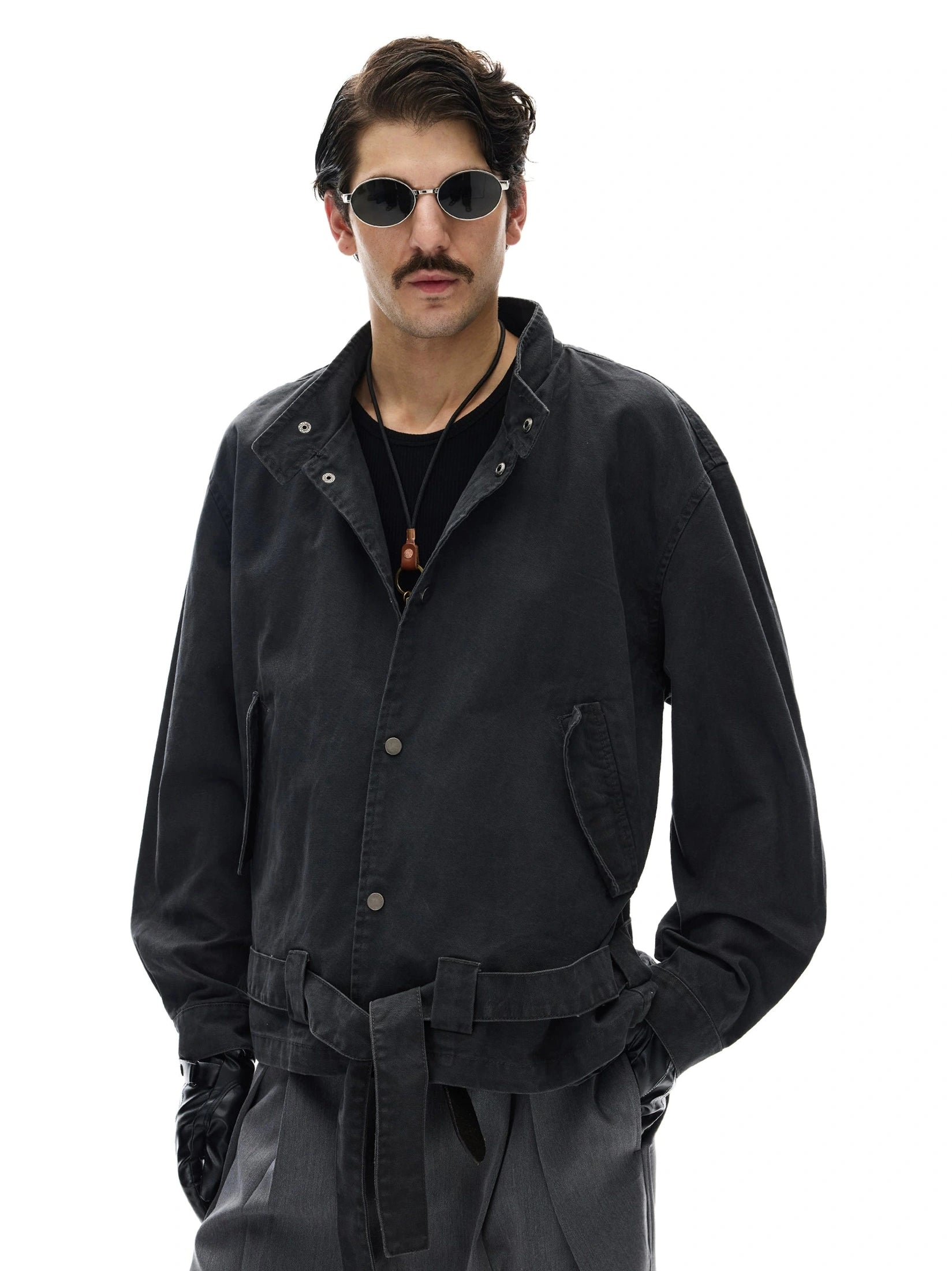 A+WF Vintage Strap-Up Collar Tooling Jacket