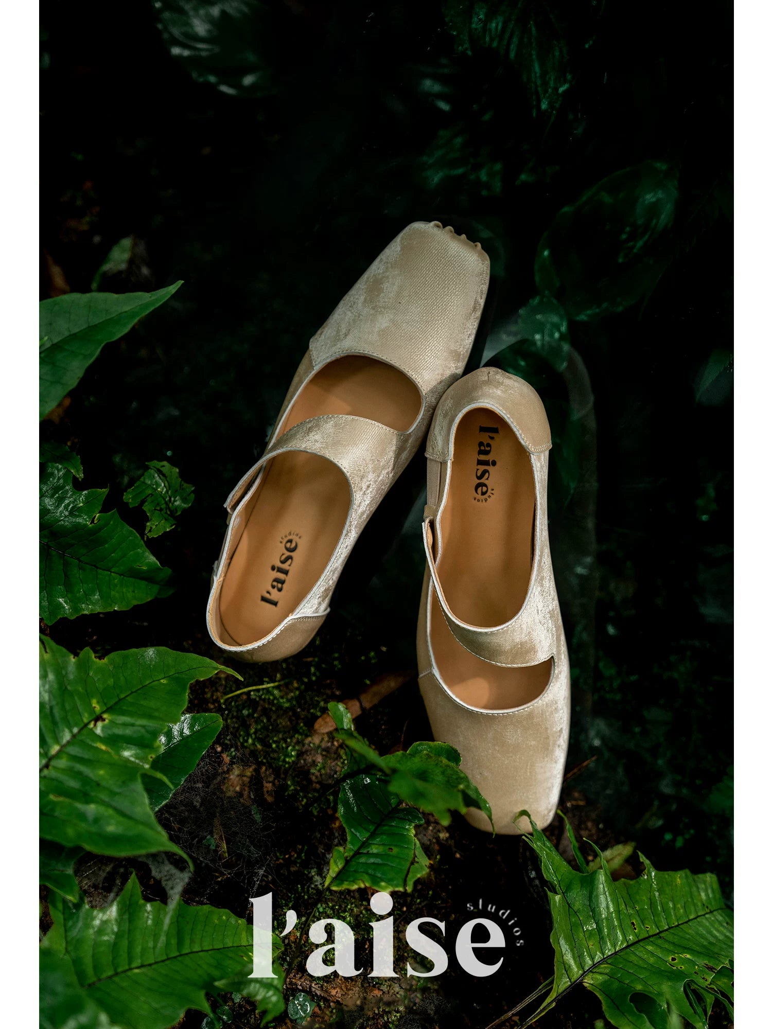L'aise Versatile Square Head Thick Heel One-pedal Single Shoes