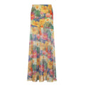FUNOFF Low Waist Mesh Floor Length Skirt