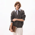 CHOR Premium Sense Twisted Fake Two-piece Casual Sweater