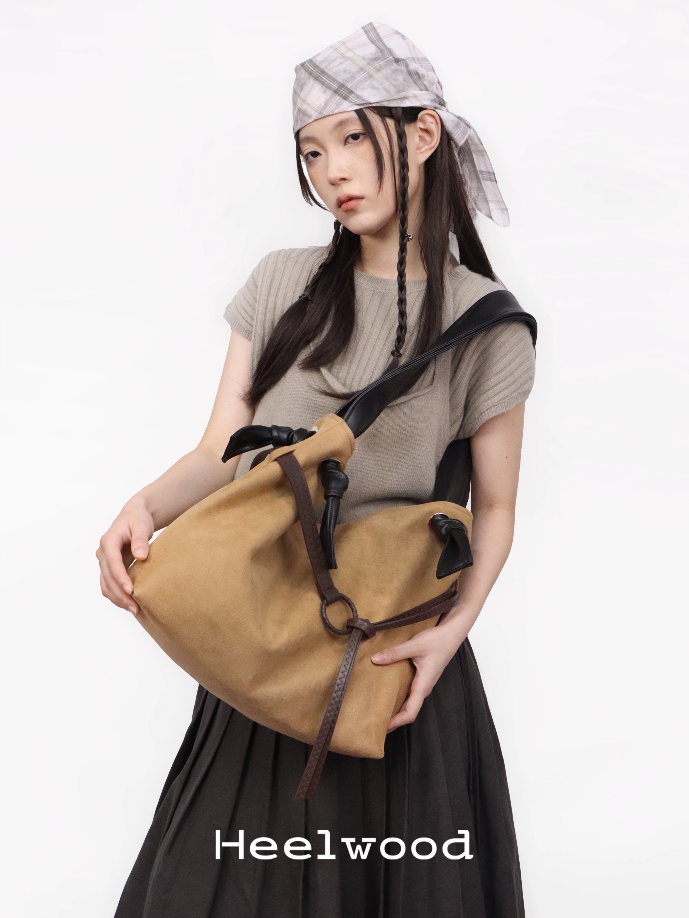 Heelwood Contrast Shoulder Tote Bag