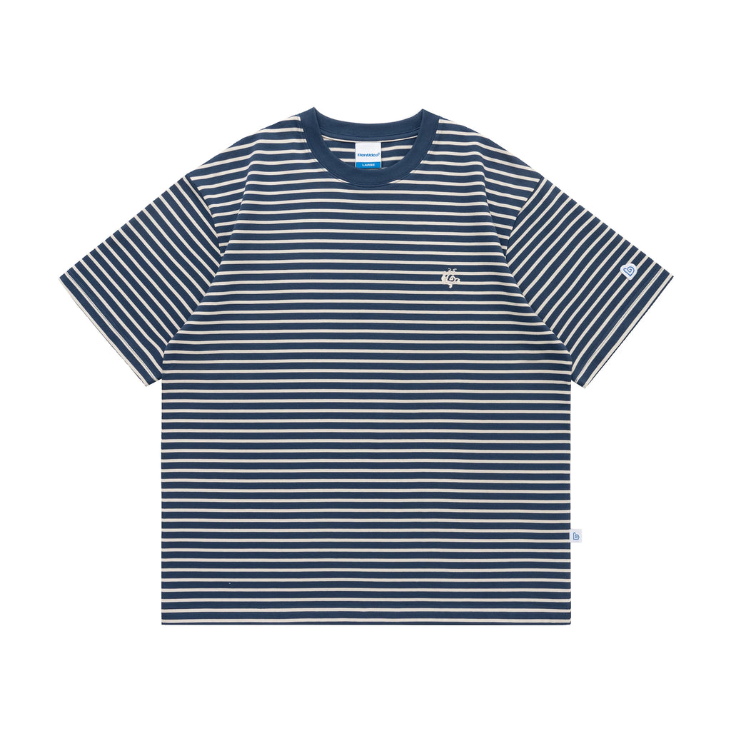 BENT IDEA Vintage Striped Casual Tee