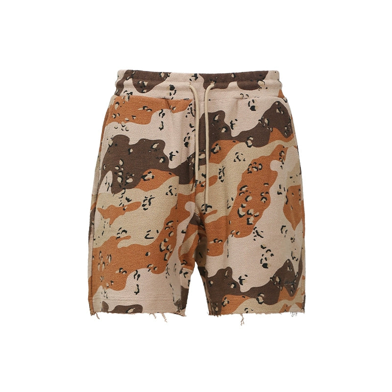 UNTILWERICH Terry Camouflage Sports Drawstring Slacks