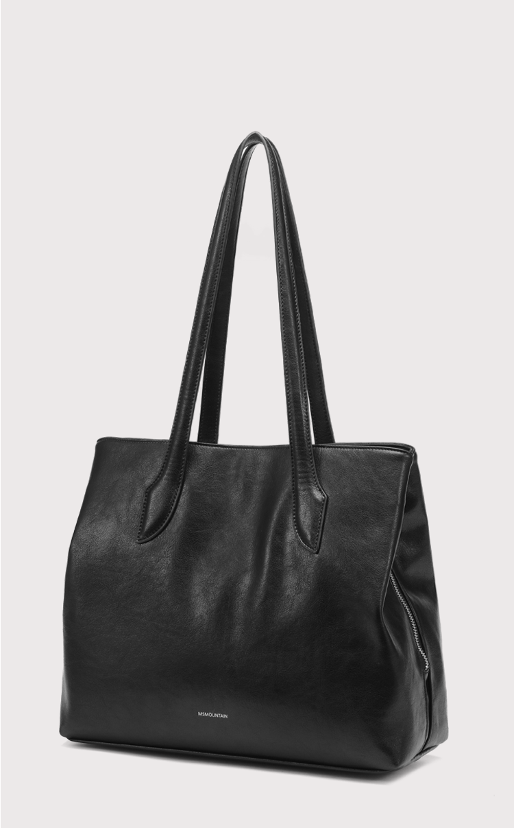 Msmountain Leather Niche Large Capacity Tote Bag