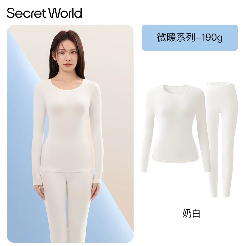 Secret World Light and Warm Underwear Long Johns Set