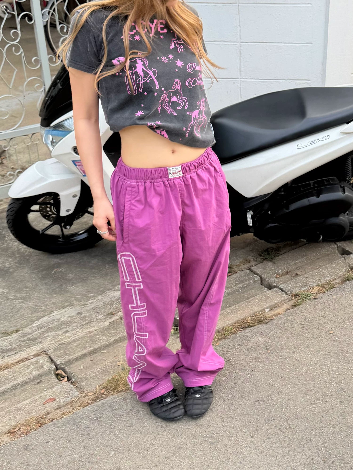 CCYE Thin Quick-drying Embroidered Loose Casual Pants