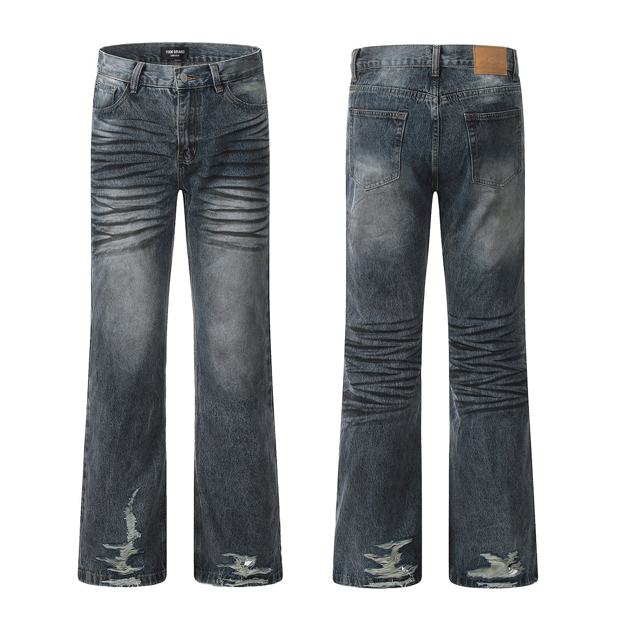 11KN Retro Dirty Dyed Jeans
