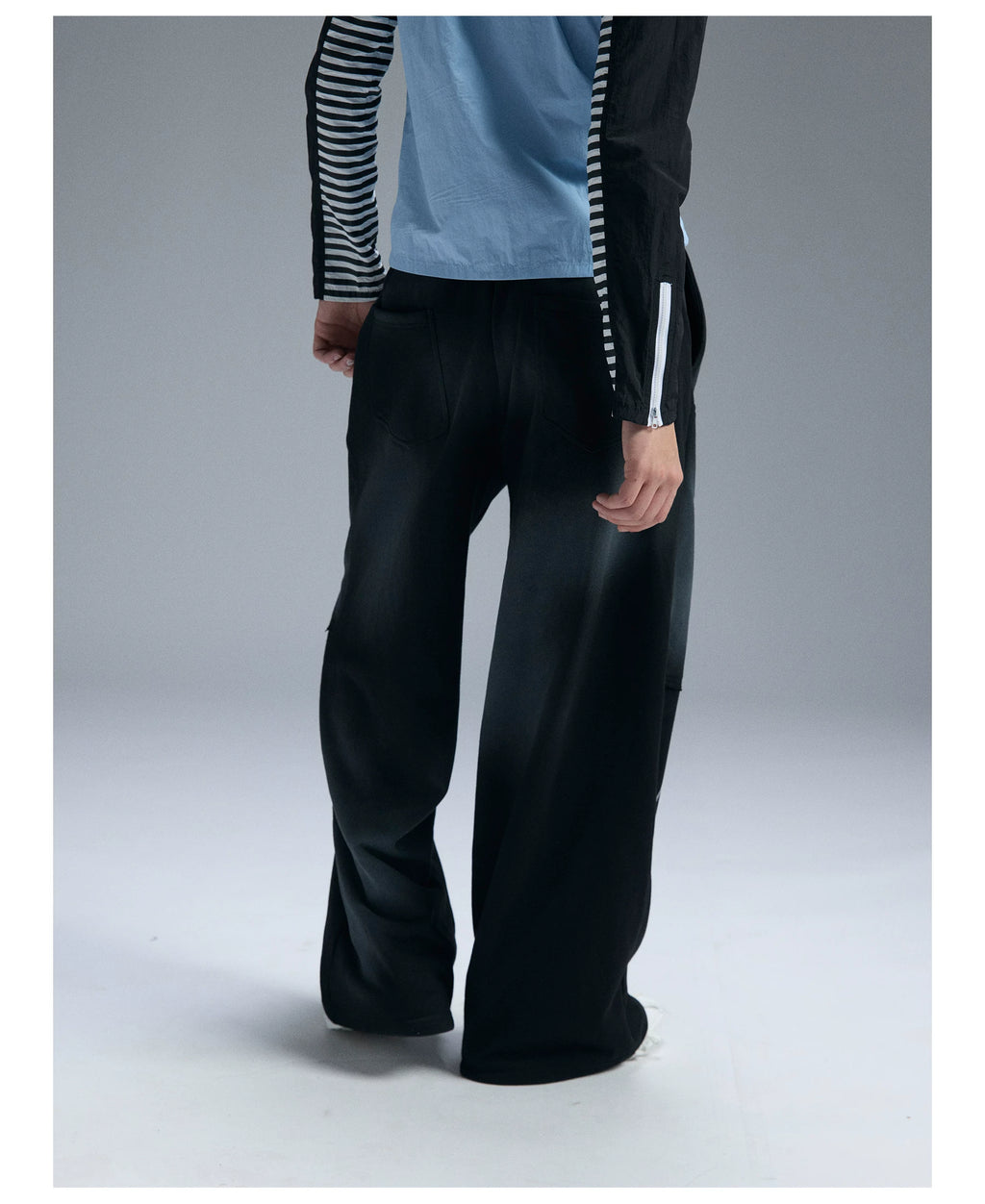 PAIKI Loose and Versatile Ink-splashed Sweatpants