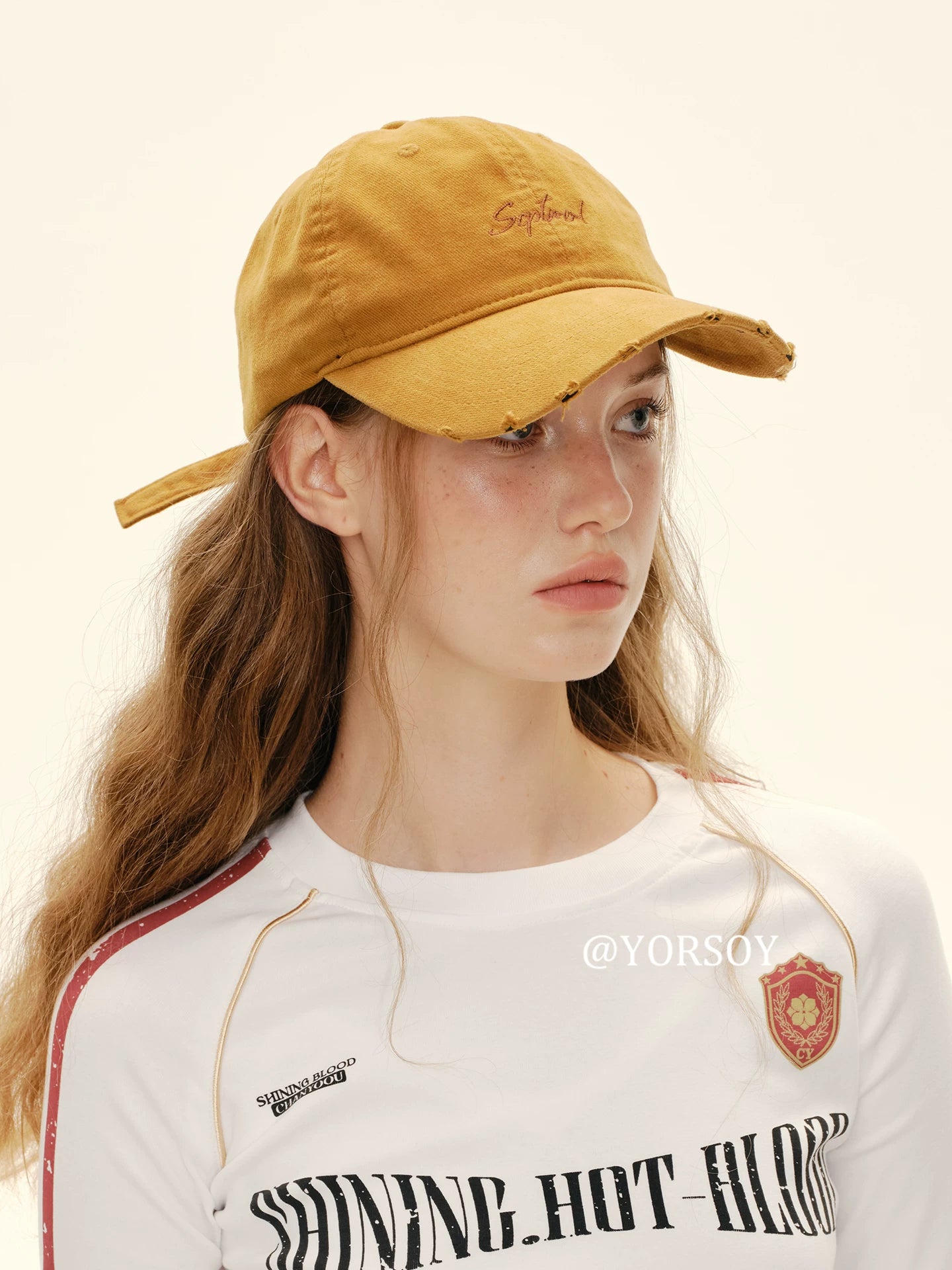 YORSOY Retro Old Ripped Baseball Cap