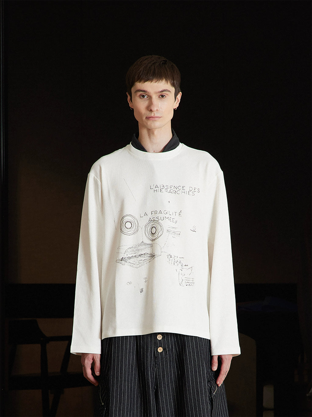TZ Killer Loose Versatile Star Track Print Long Sleeve