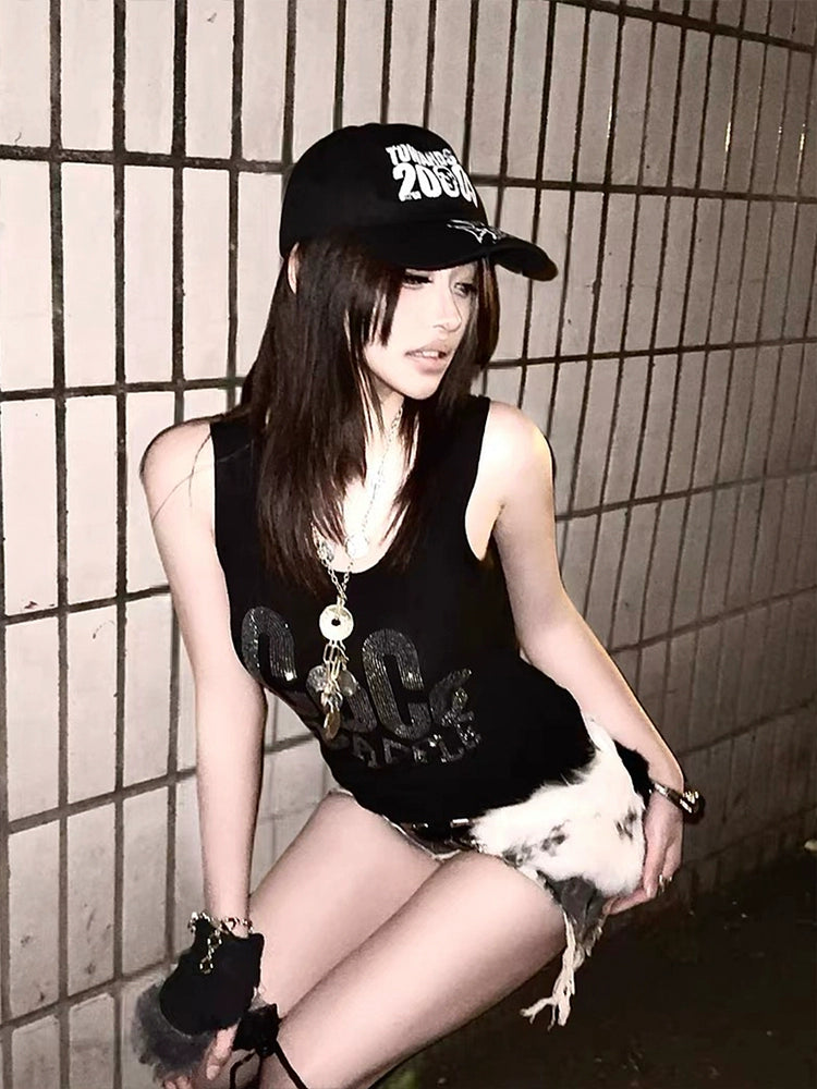 DETW 25ss * Skull Printed American Street Cap Hat