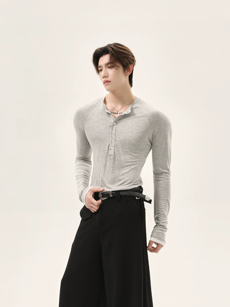 TURNTIDE Vintage Breasted Slim Slim Thin Shoulder Long Sleeves