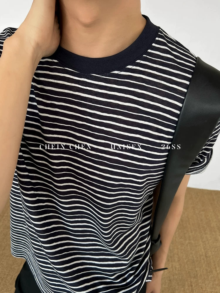 Chein Skin-friendly and Breathable Simple Crew Neck Tee