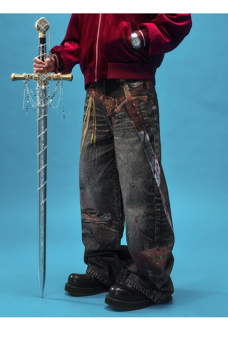 YADcrew High Street Casual Trendy Versatile Jeans