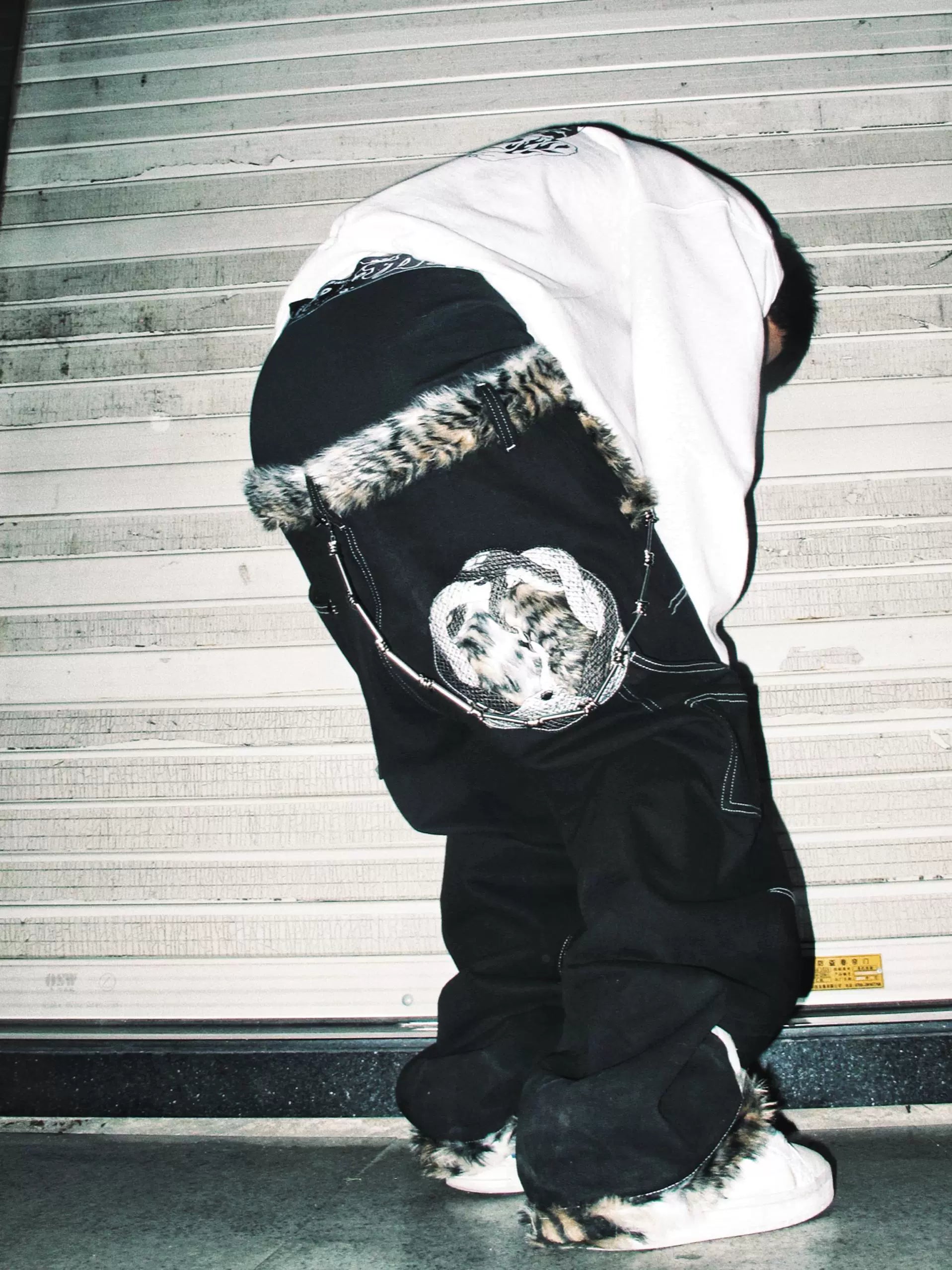 GameOne Double Snake Leopard Hip Hop Skateboard Jeans