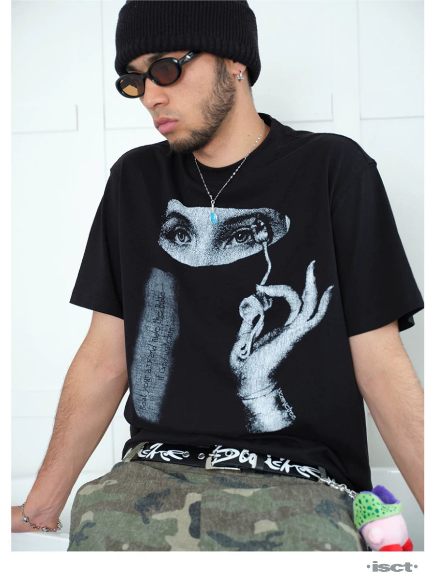 ComicTree Crew Neck Shoulder Versatile Tee