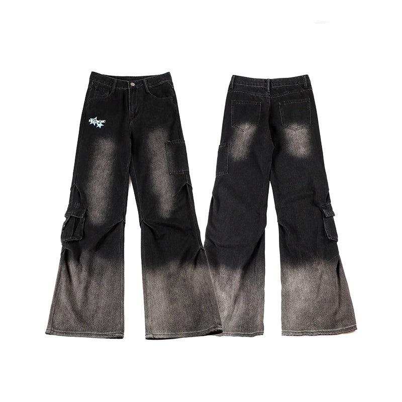 Zrsee Micro-pull Denim Overalls