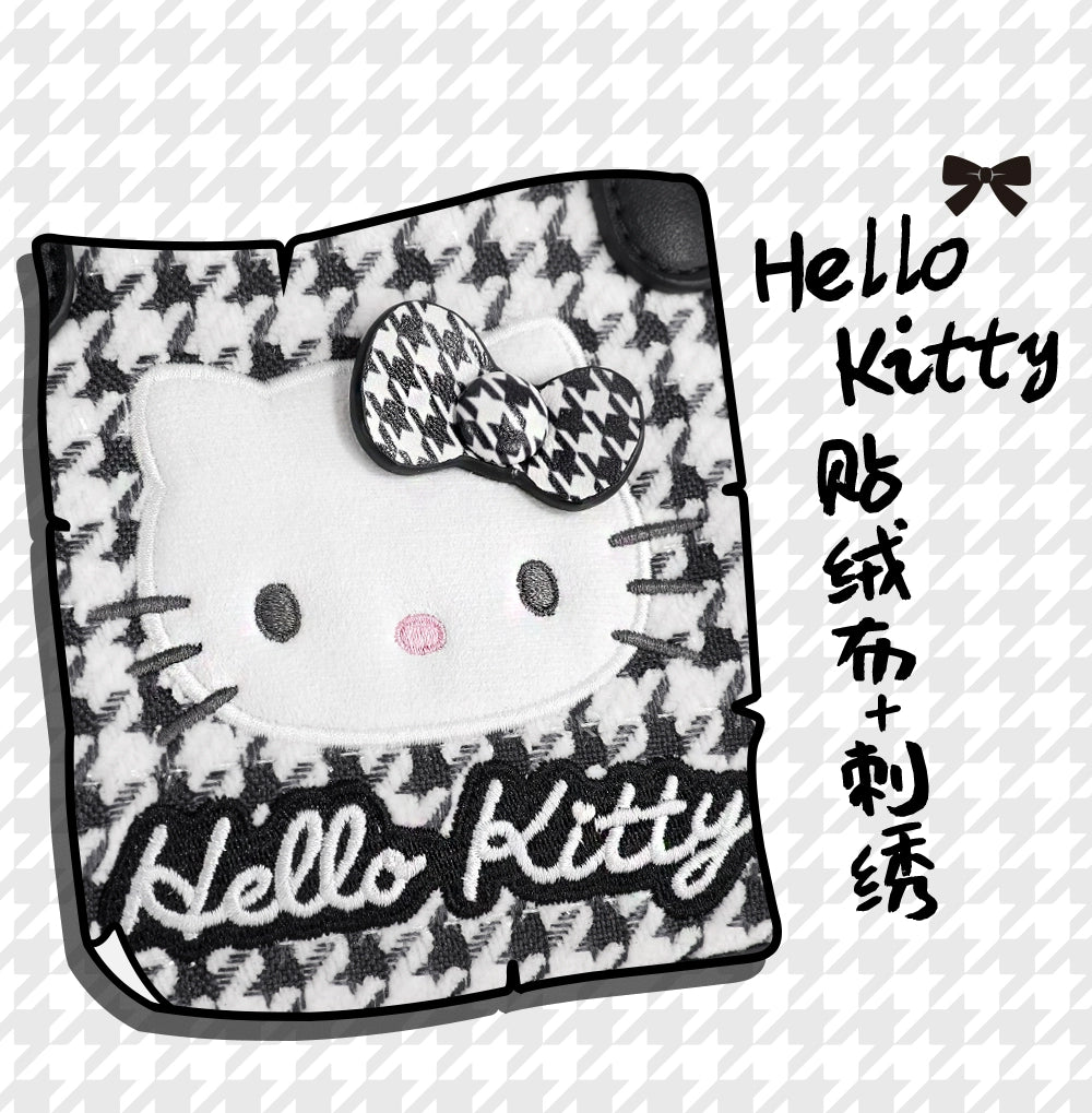 TOUTOU Sanrio Hello Kitty Grid Storage Card Bag