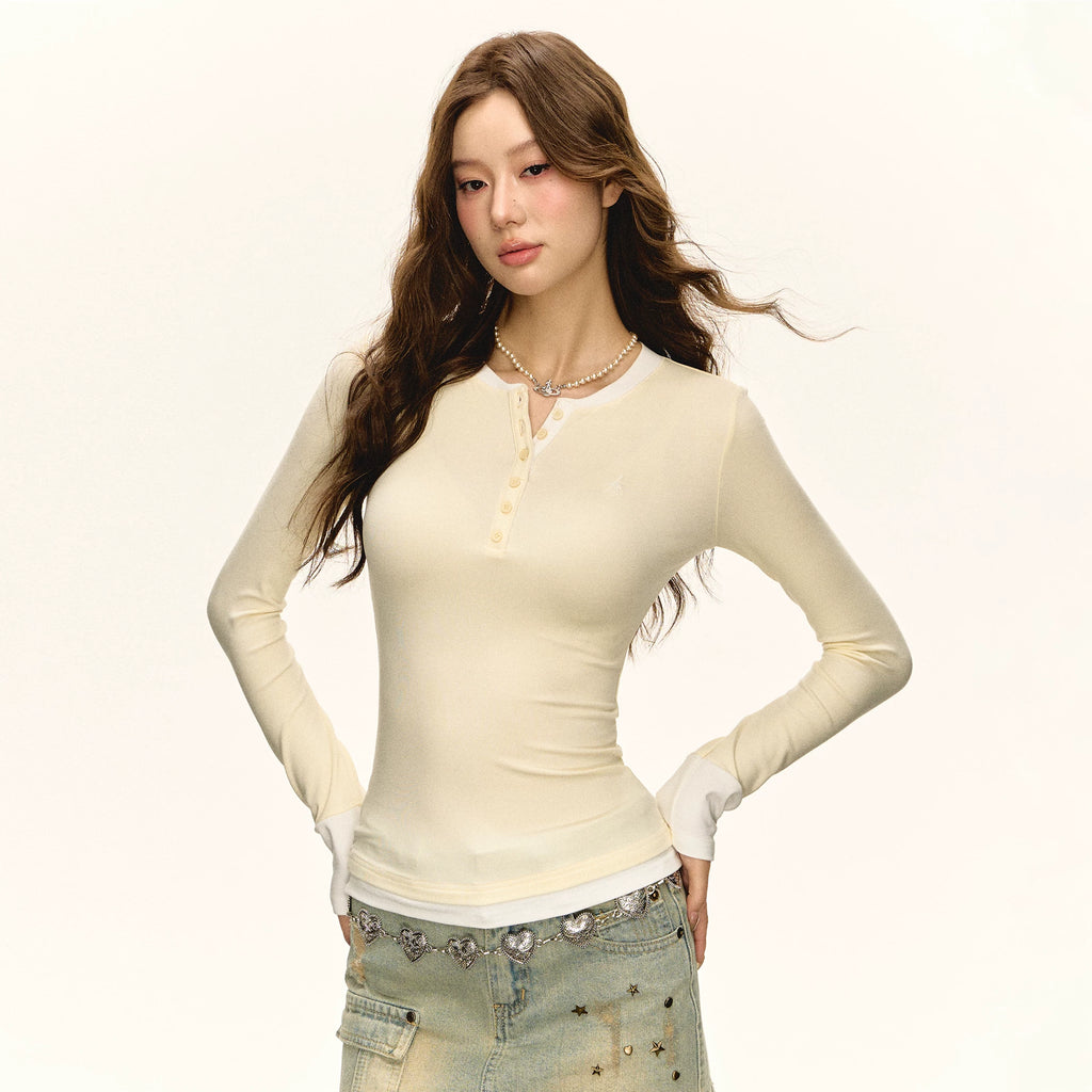 Ariseism Casual Leave Two Slim Long Sleeves