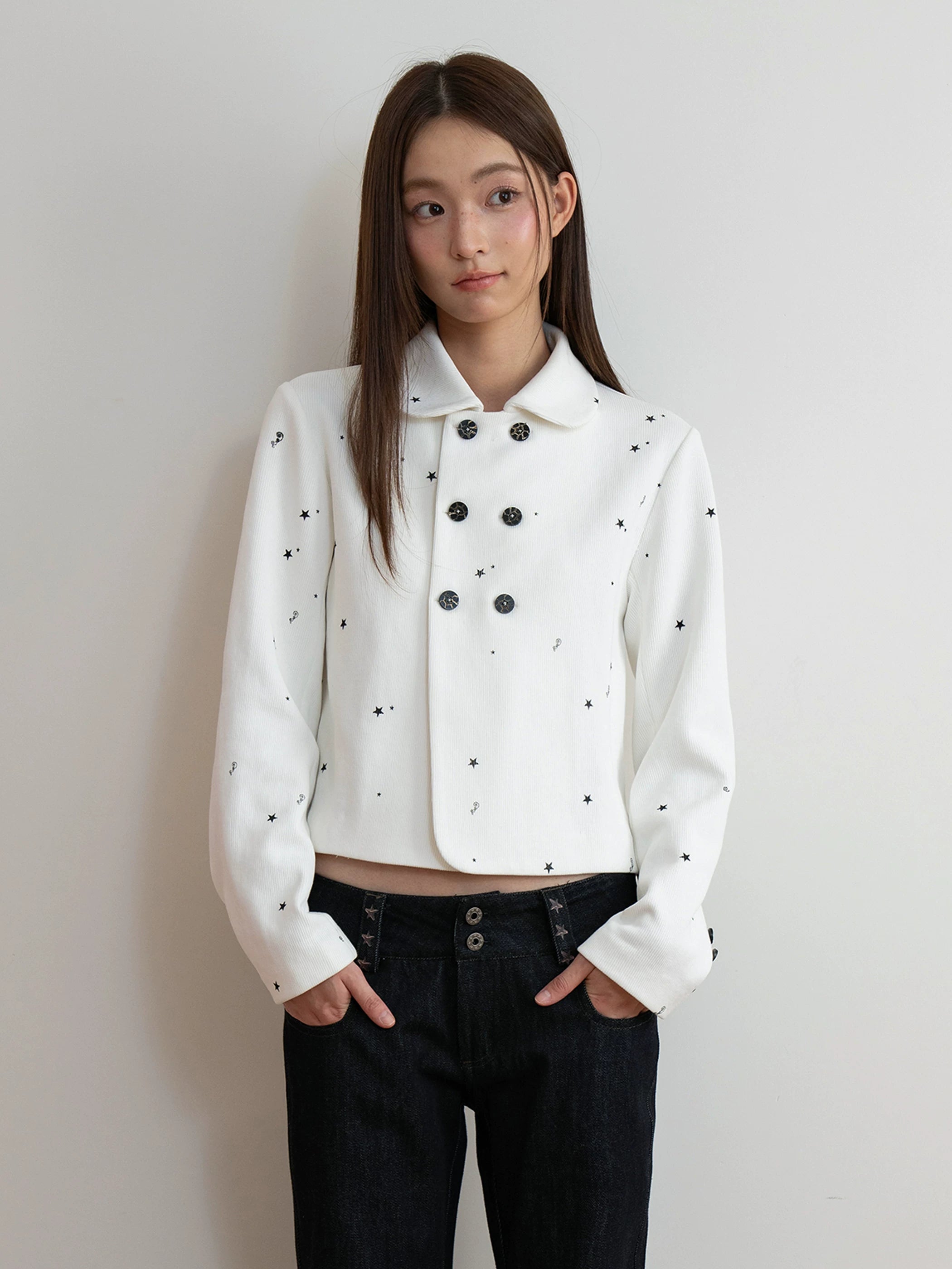 THELIGHT Star Floral Slim Jacket