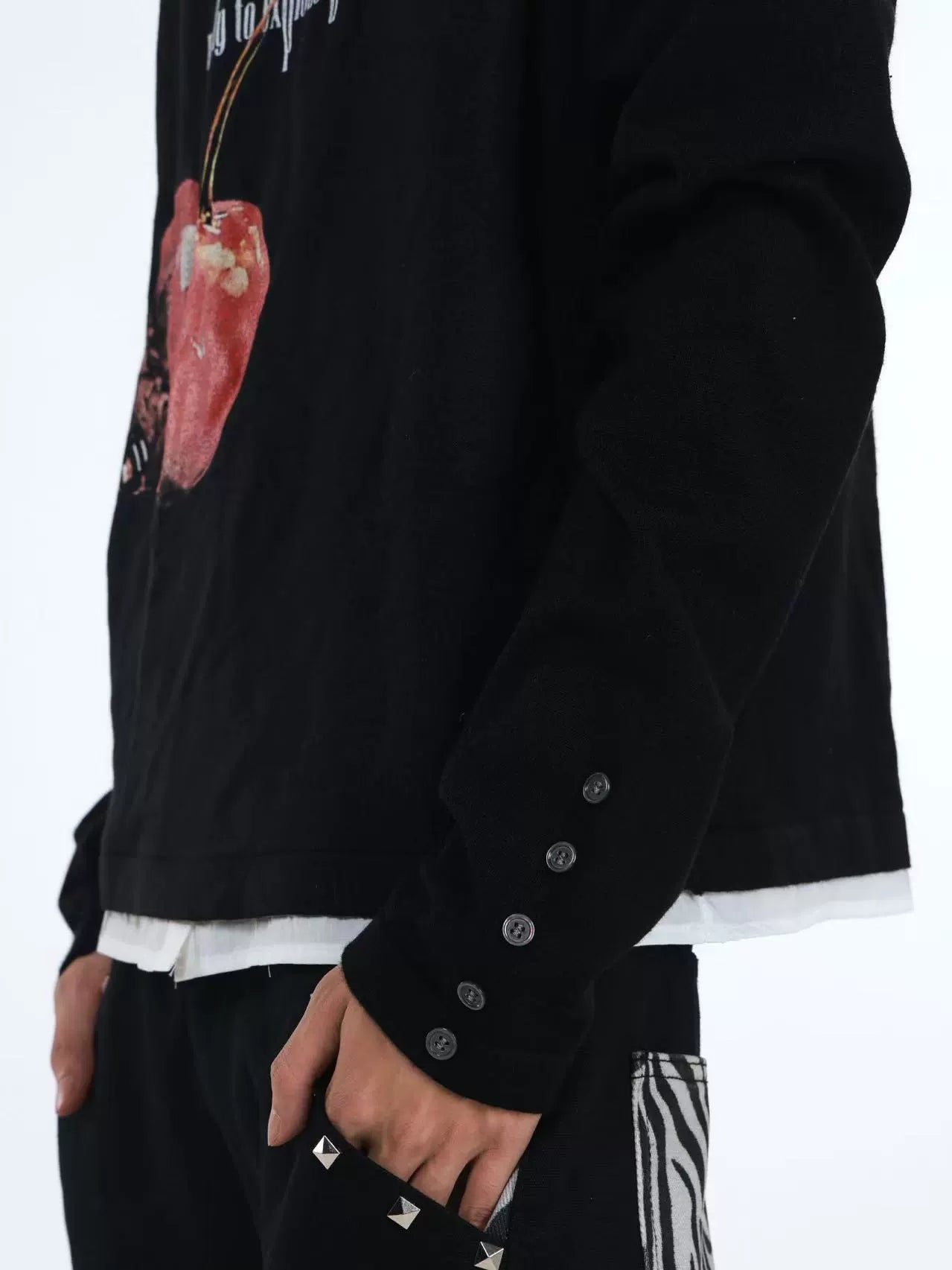 DETW Academy Fake Two Sweater Polo Shirt