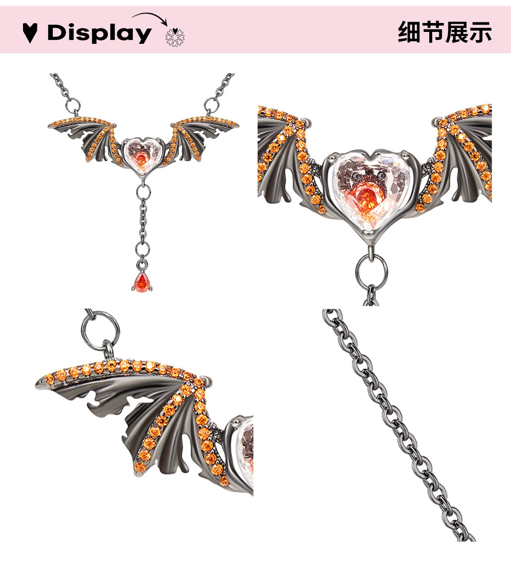 ParanoidP Sweet Cool Bat Wings Fringed Necklace