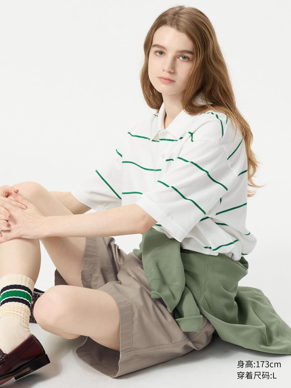 Uniqlo x JW men's and women's fast-drying POLO shirt short-sleeved striped T-shirt 25 spring and summer new 478788