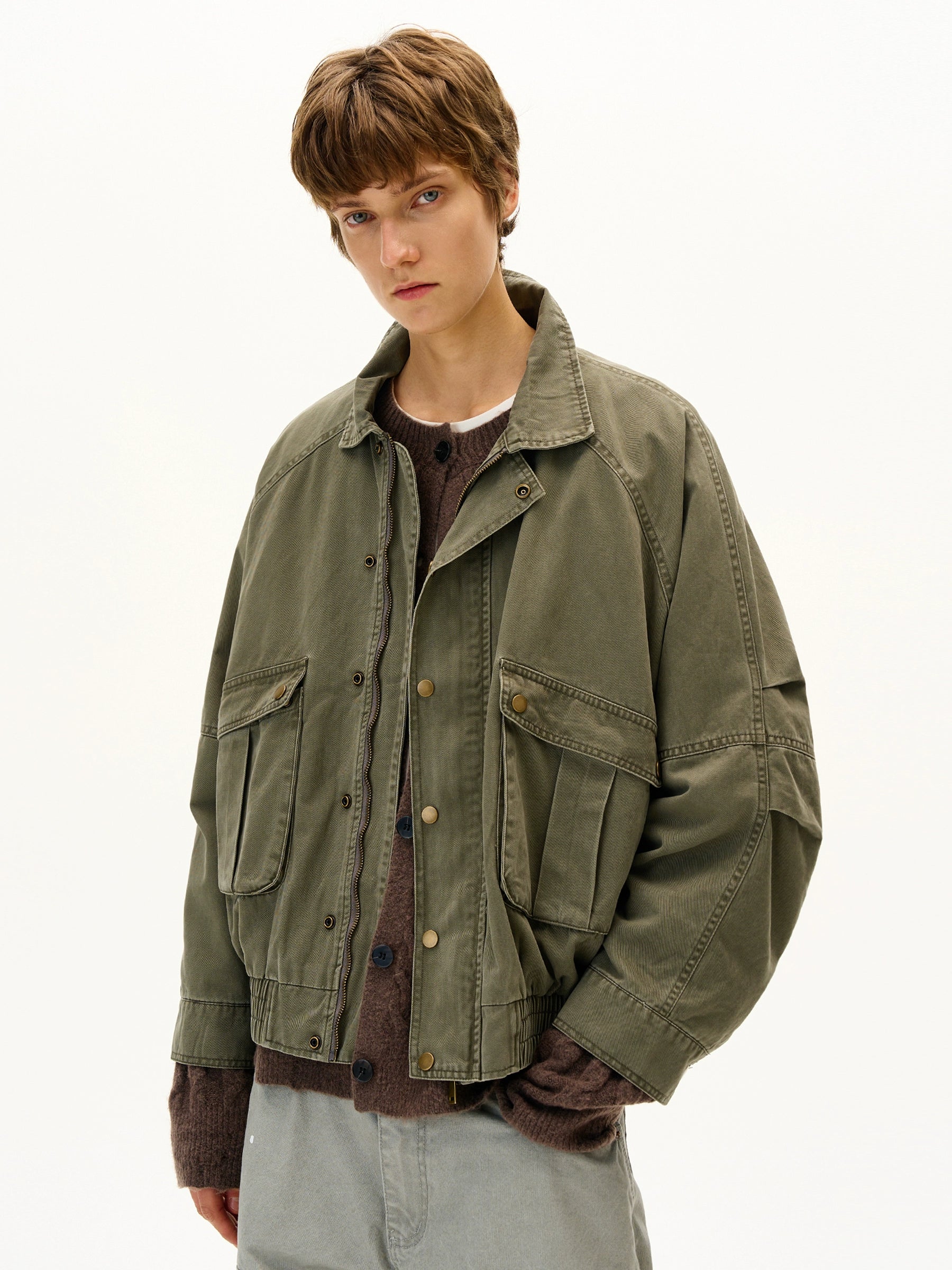 MADWITCH Vintage Distressed Deconstructed Tooling Jacket