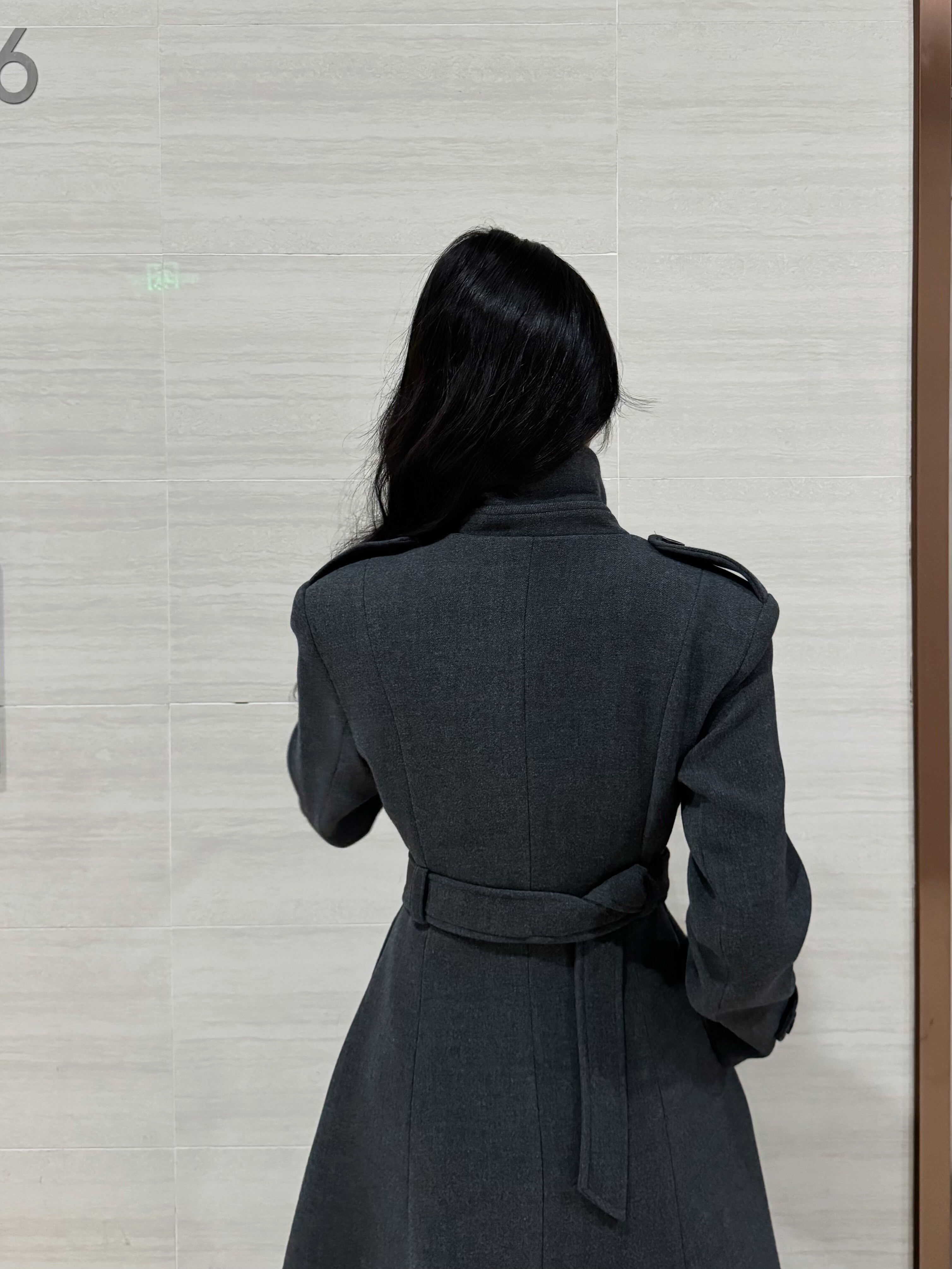 PANPANSTUDIO Minimalist Woolen Coat Medium and Long Coat
