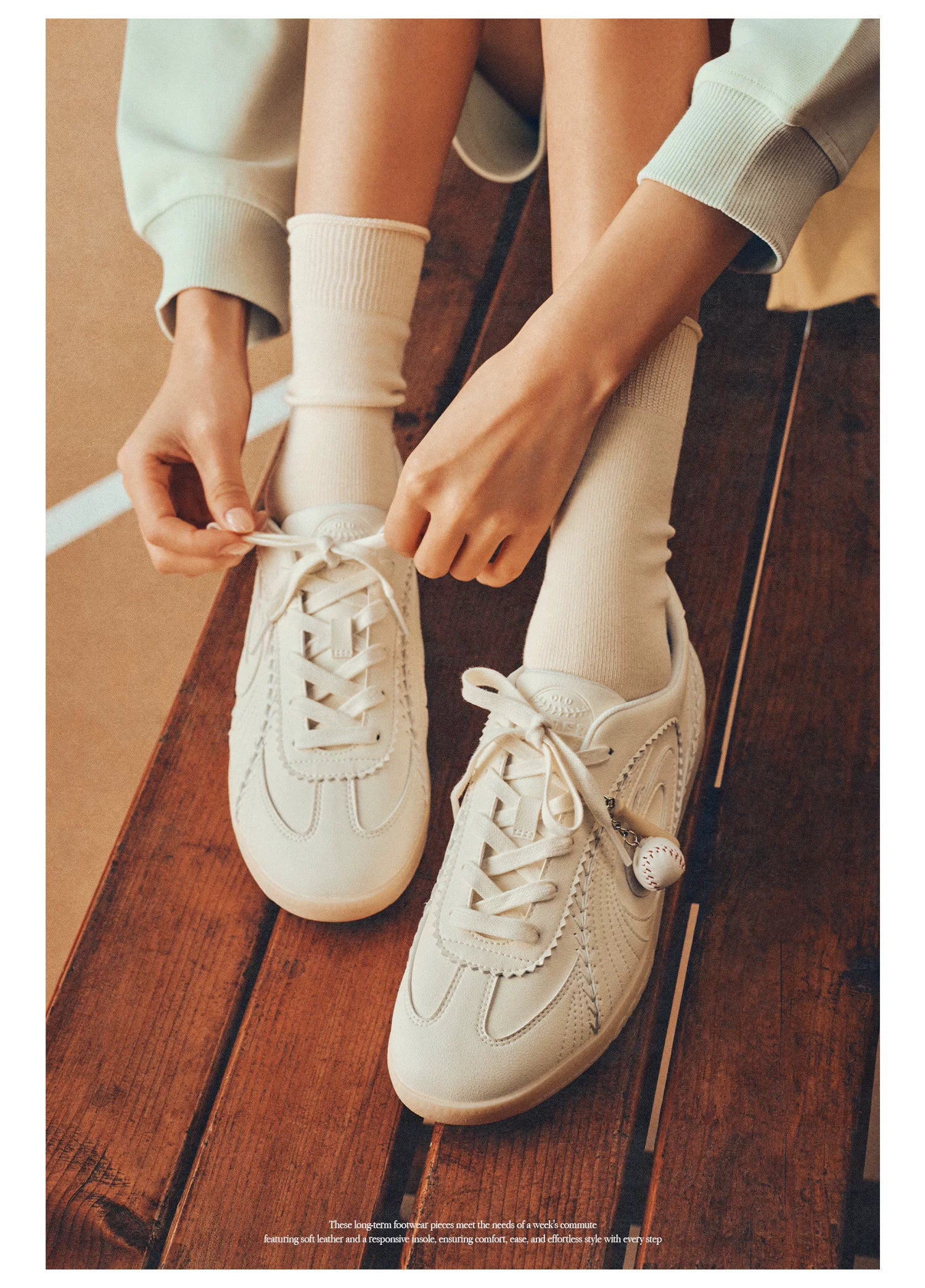 OLDORDER Vintage Niche Design Flat Shoes