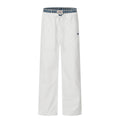 11KN retro plaid splicing fake two-piece paratrooper pants