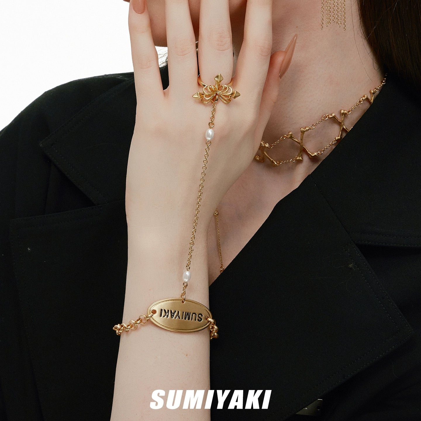 SUMIYAKI Sphenoid Bone Symbiotic Bracelet Ring Integrated Ring Removable