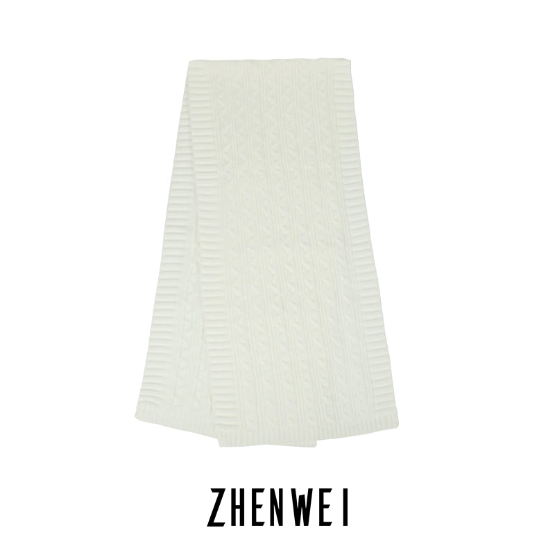 ZHENWEI Knitted Scarf Enlarged and Widened Scarf