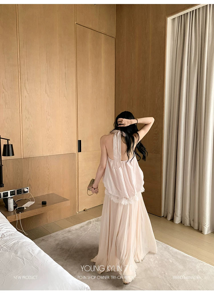 YOUNG KYLIN Elegant Gauze Skirt