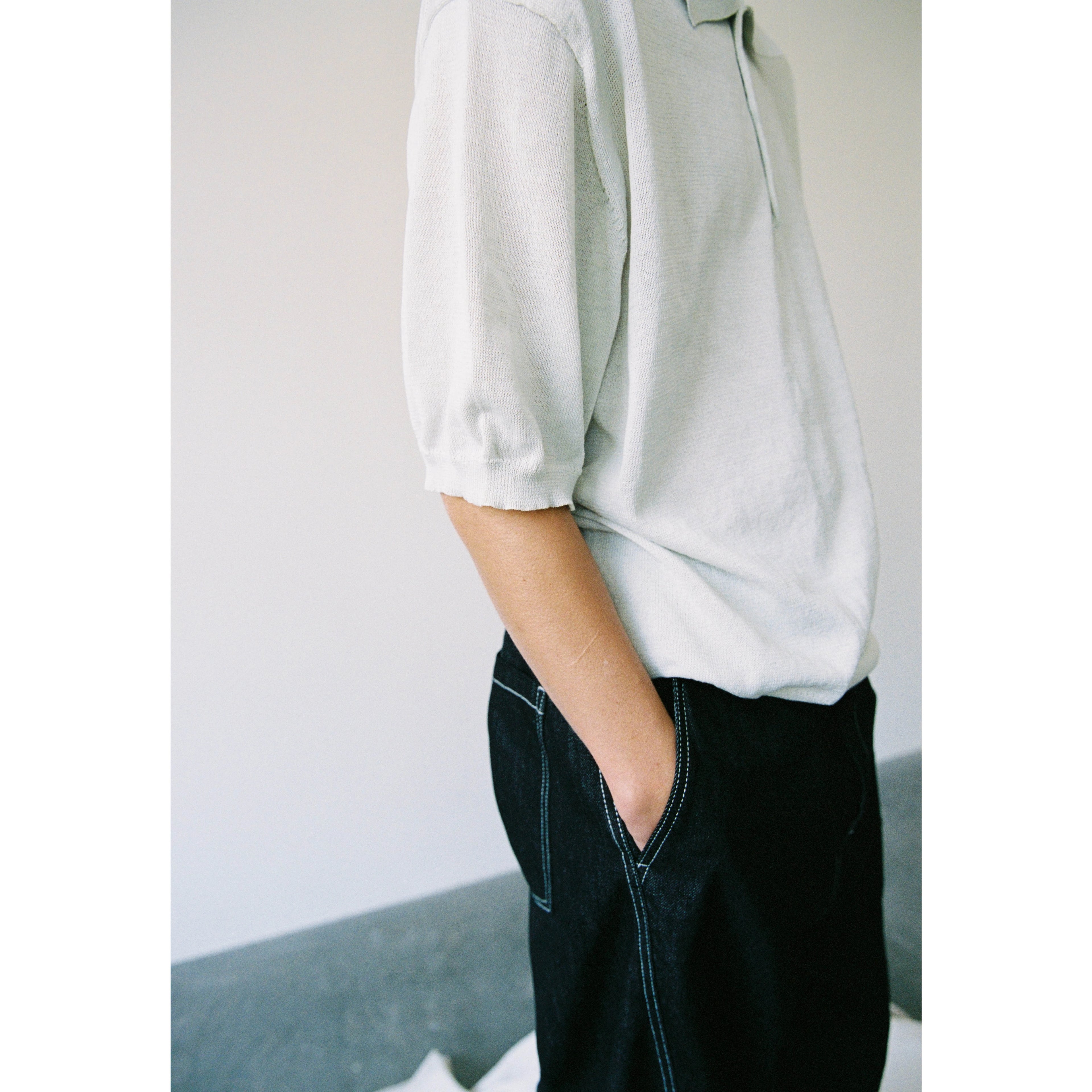 Anniehall Cool Breathable Sweaty Polo Knitted Sweater