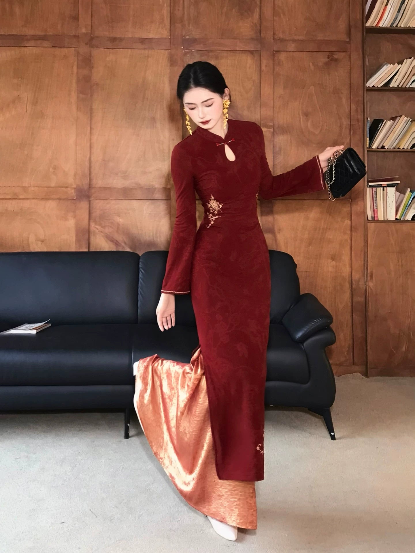 ZIHE Haute Couture Embroidered Dress