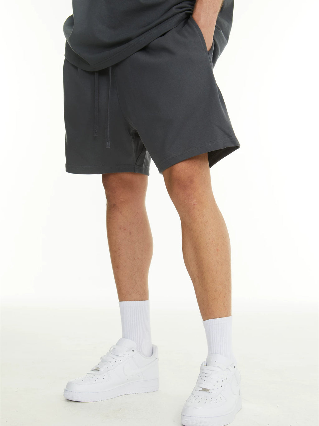 Blank: Map Casual Loose Straight Five-point Pants