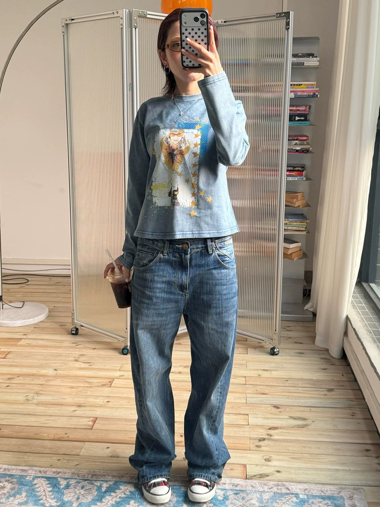 MMBBT Character Print Crew Neck Casual Tee