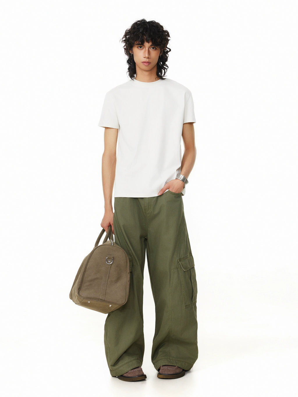 BTSG Retro Deconstructed Multi-pocket Scimitar Cargo Pants