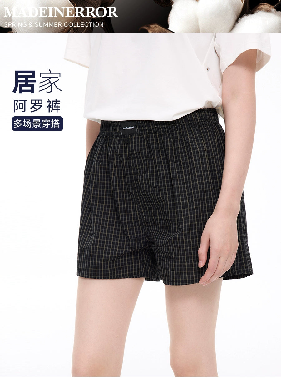 Madeinerror Loose-fitting Home Boxer Shorts and Beach Pants