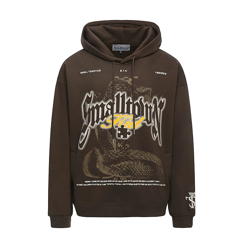 YADcrew Vintage Casual Hooded Sweater