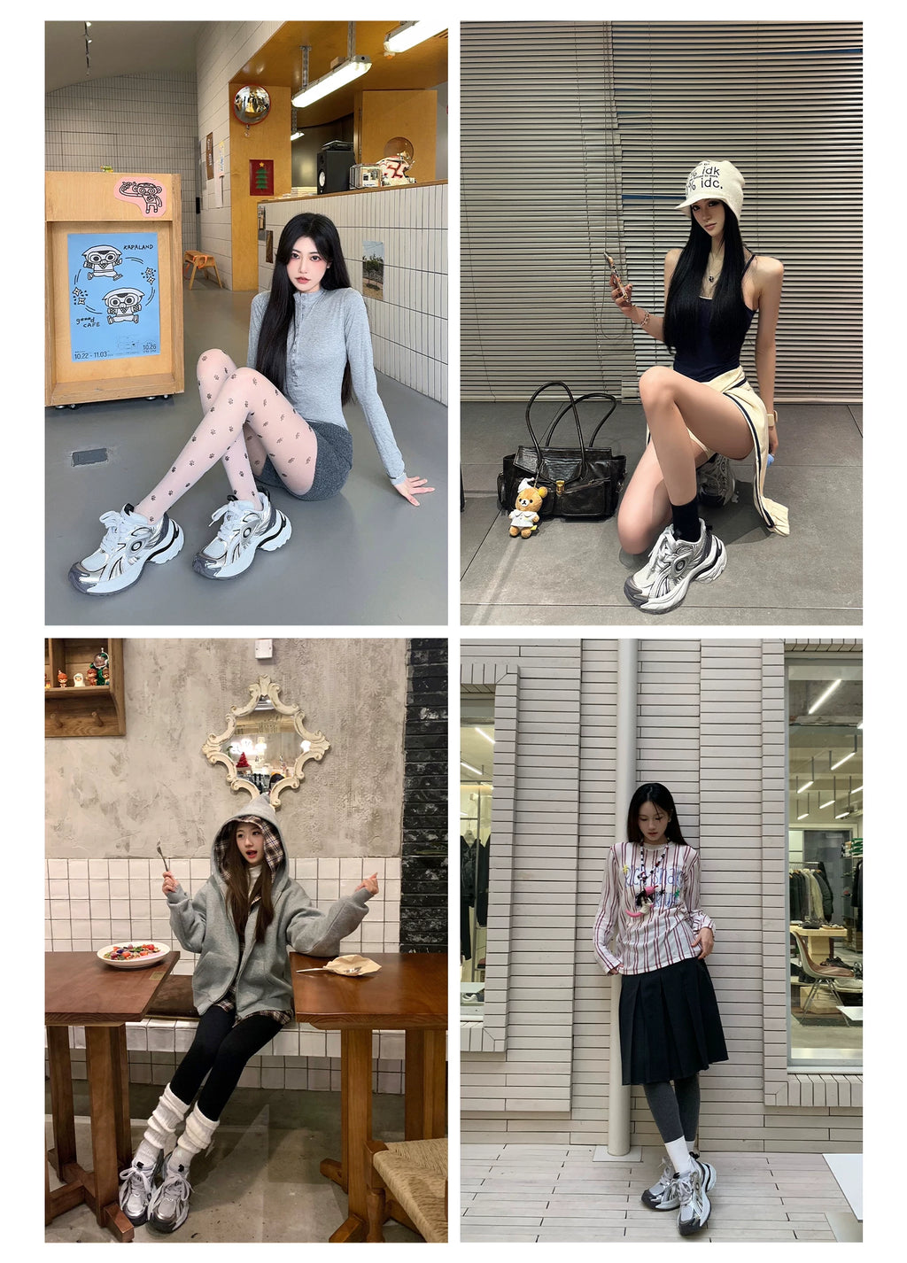 OLDORDER Retro Platform Heightening Versatile Casual Shoes