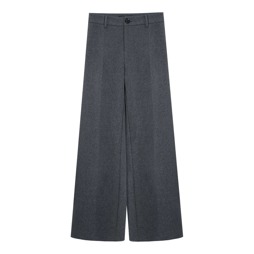 LLROGE Waist Temperament Lapel Woolen Jacket