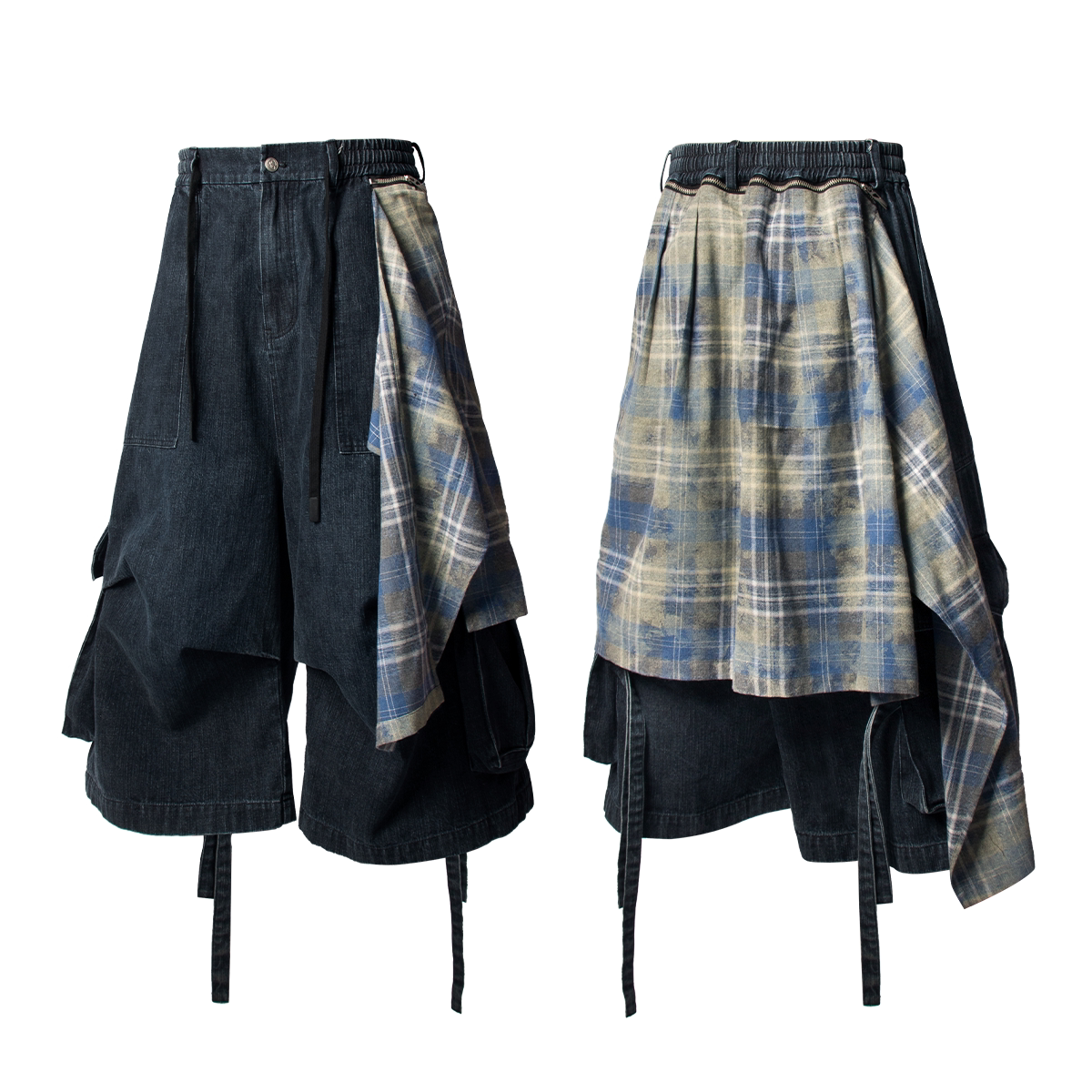 RELABEL Removable Fart Curtain Streamer Shorts