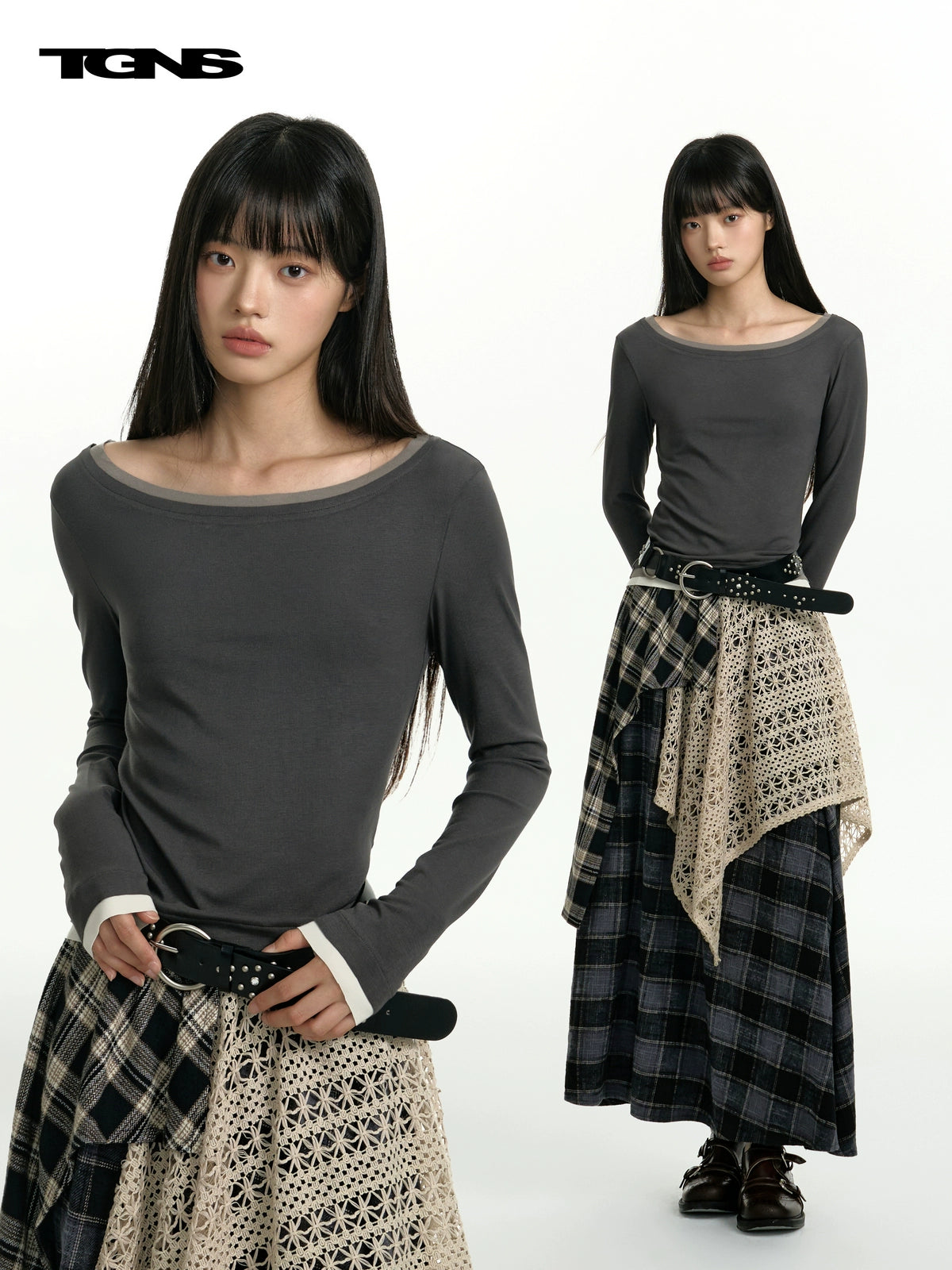 TGNS Retro Slim Fit and Thin Base with Long Sleeves Inside